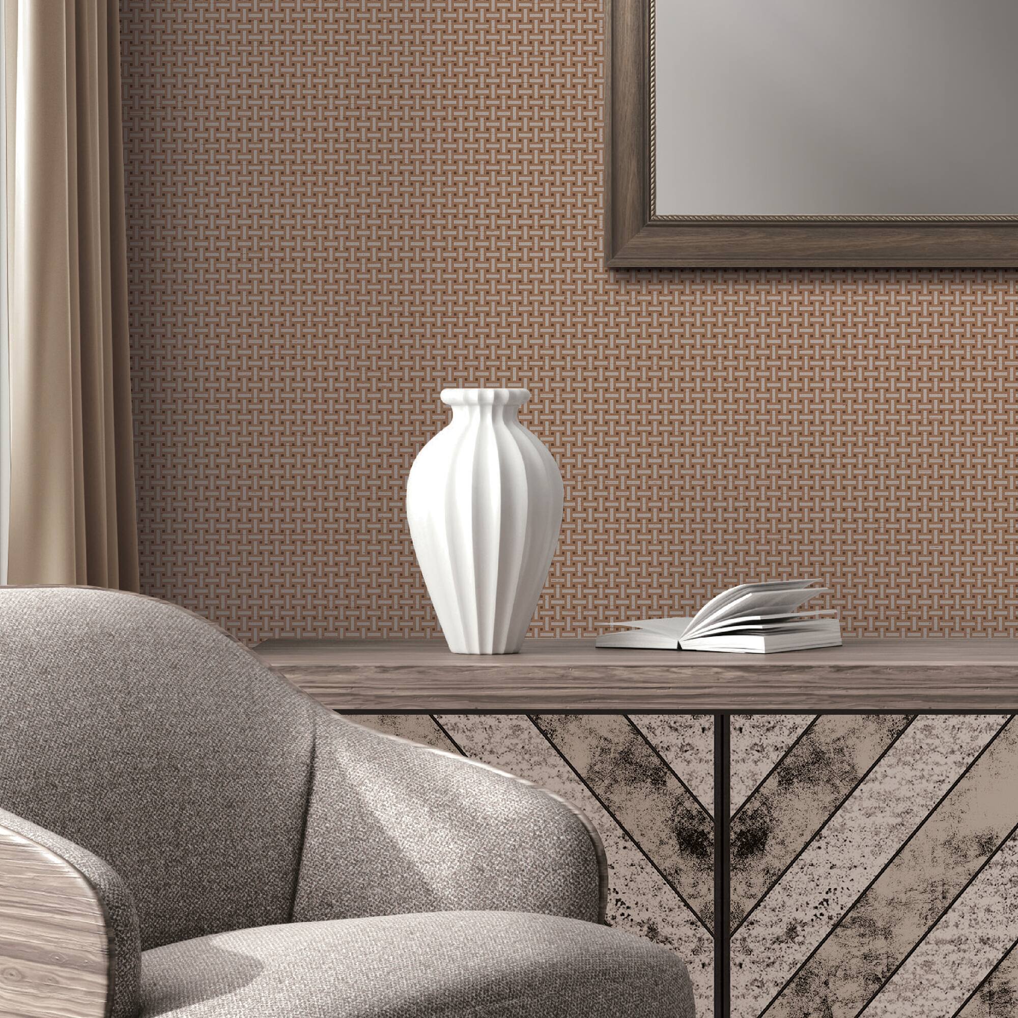 Designs Direct Cane Lattice Wallpaper